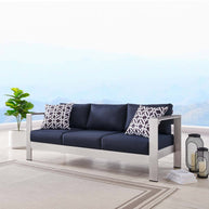 Contemporary Aluminum Outdoor Sofa