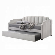Gray Channel Tufted Daybed