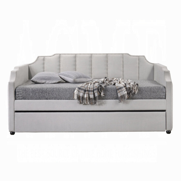 Gray Channel Tufted Daybed