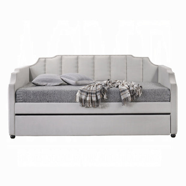Gray Channel Tufted Daybed
