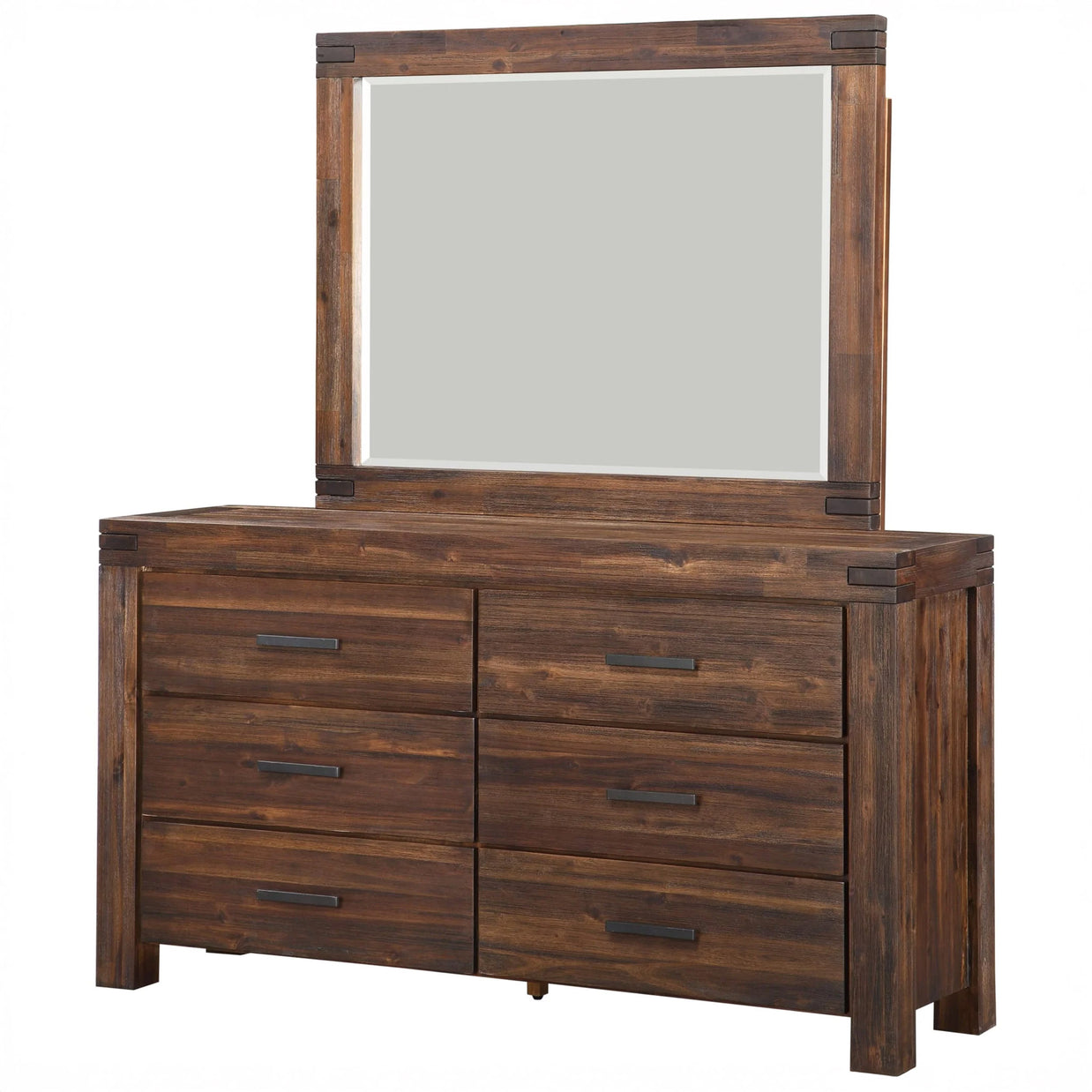 Brown solid Acasia wood Dresser