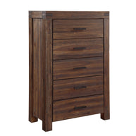 Brown solid wooden chest