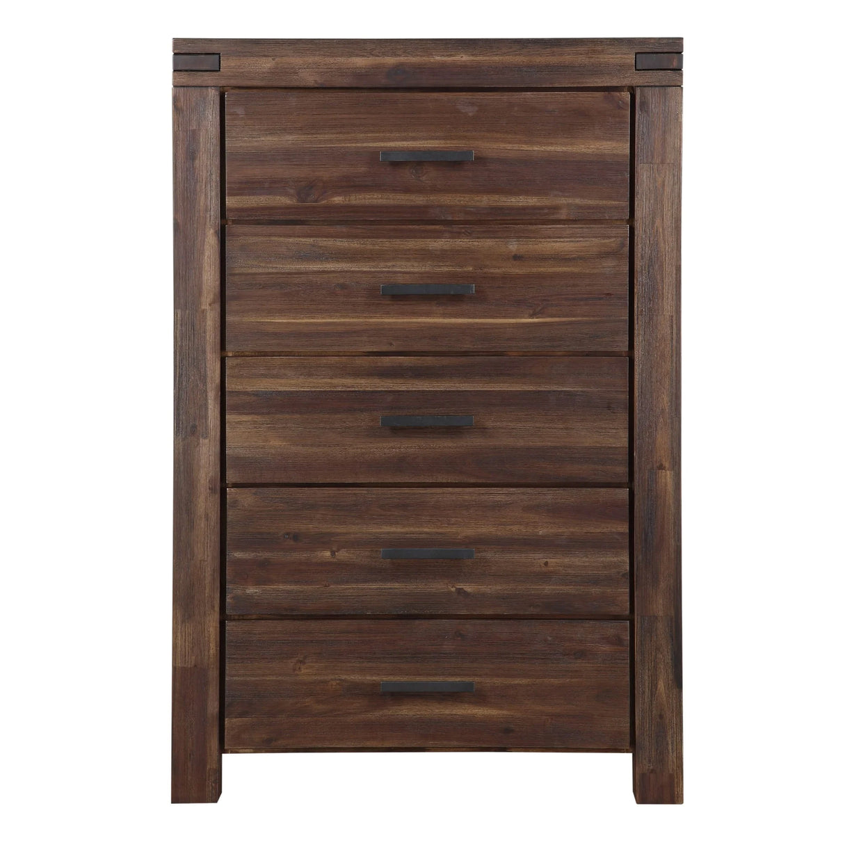 Brown solid wooden chest