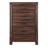 Brown solid wooden chest
