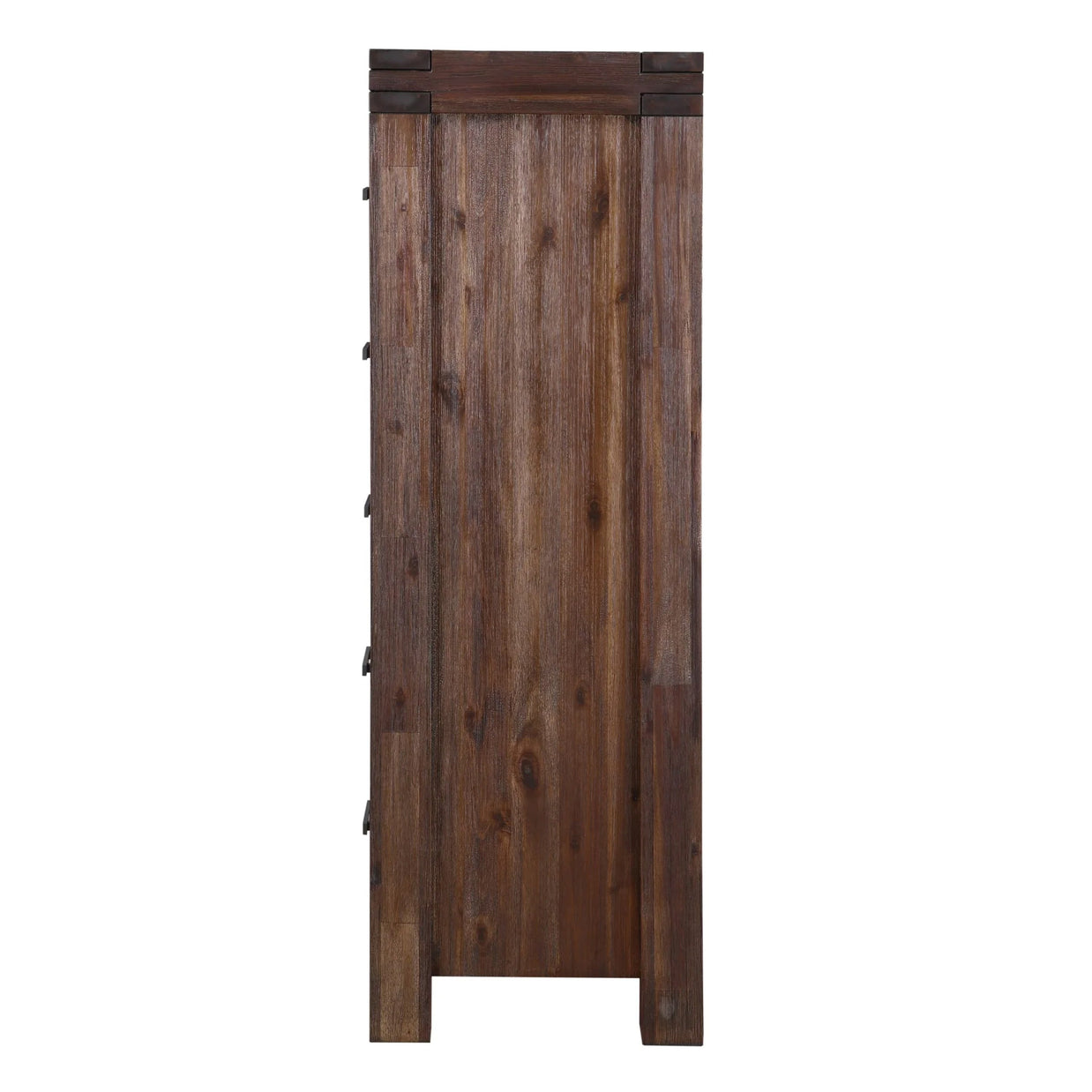 Brown solid wooden chest