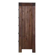 Brown solid wooden chest