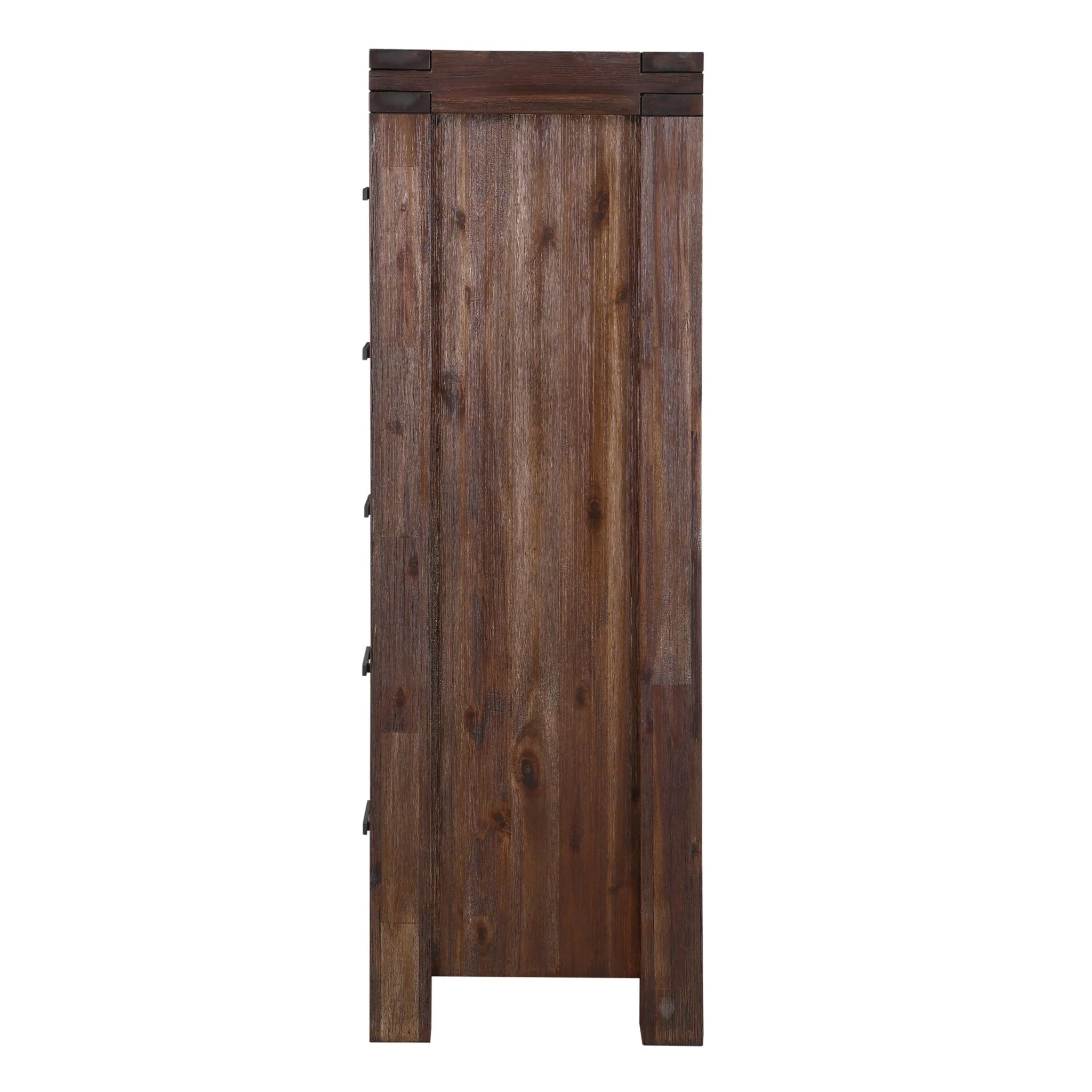 Brown solid wooden chest