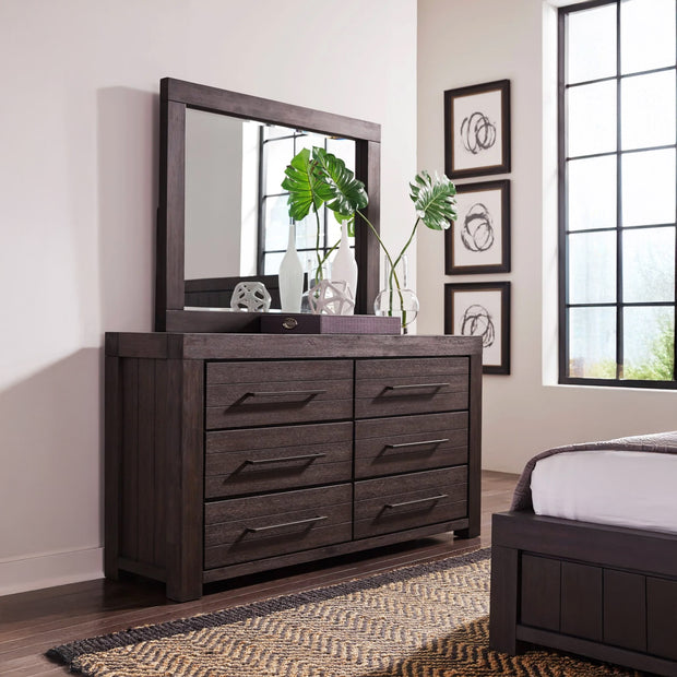 Basalt Gray Solid Acacia Dresser