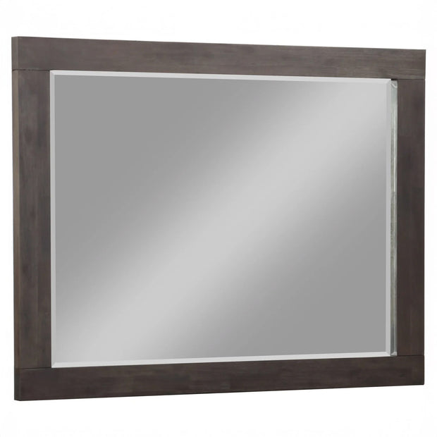 Basalt Gray Solid Acacia Dresser Mirror