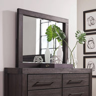 Basalt Gray Solid Acacia Dresser Mirror