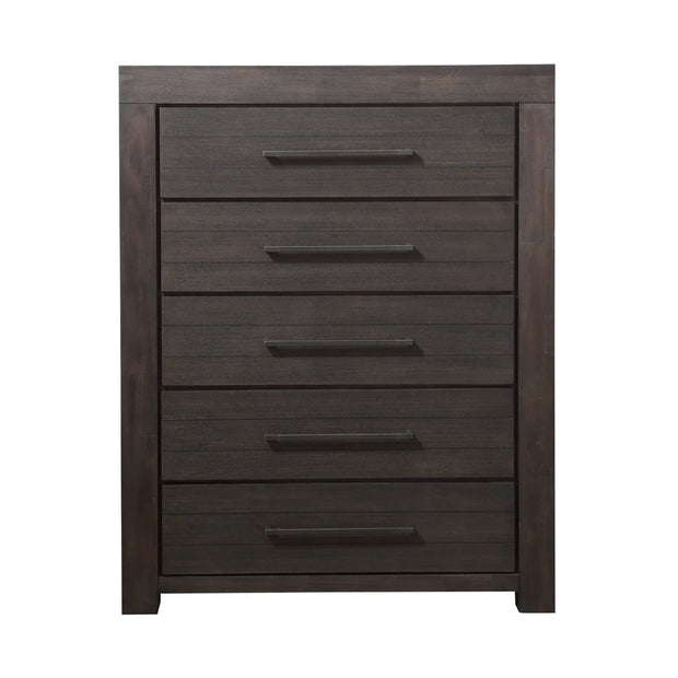 Basalt Gray Solid Acacia Chest of Drawers