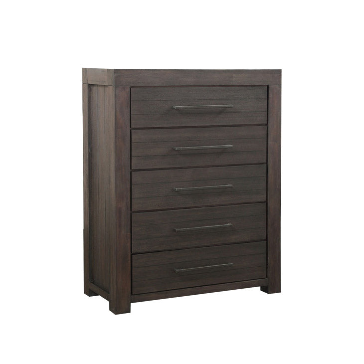 Basalt Gray Solid Acacia Chest of Drawers