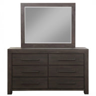 Storage Basalt Gray Solid Acacia 5 PC Bedroom Set