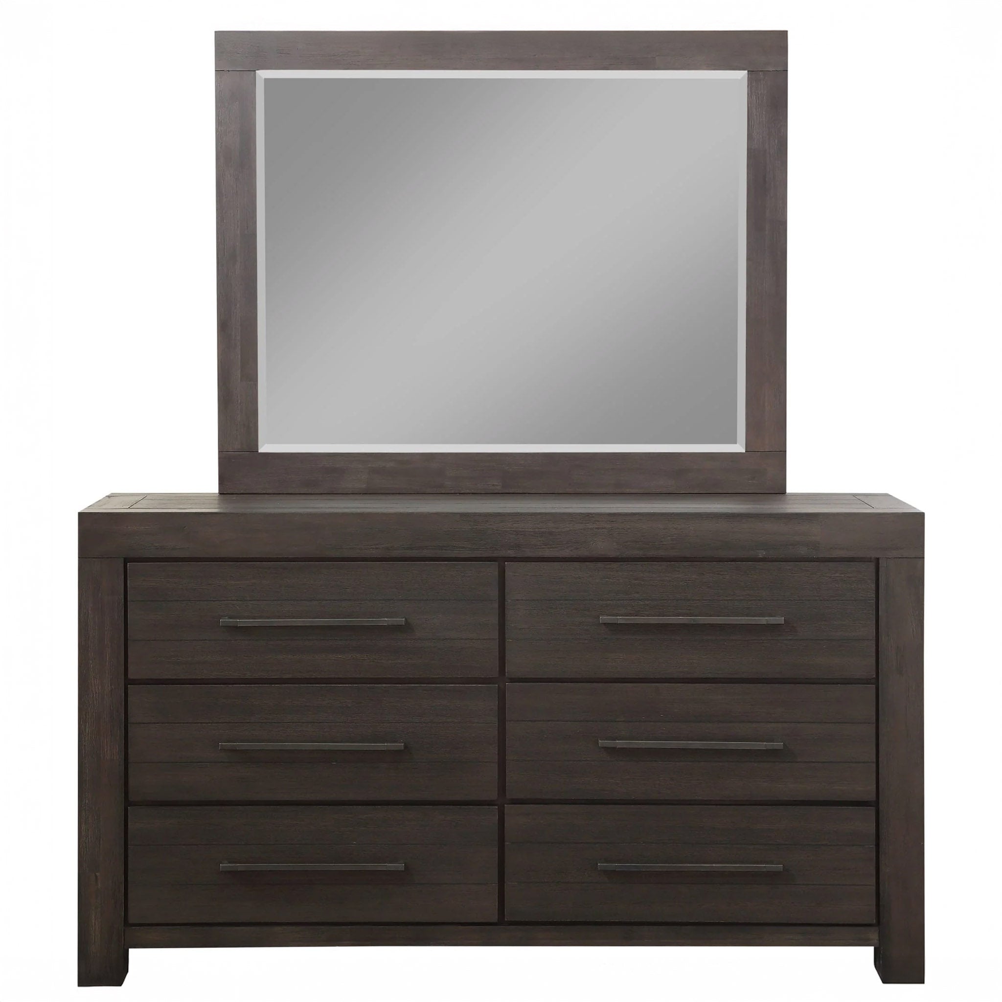 Storage Basalt Gray Solid Acacia 5 PC Bedroom Set