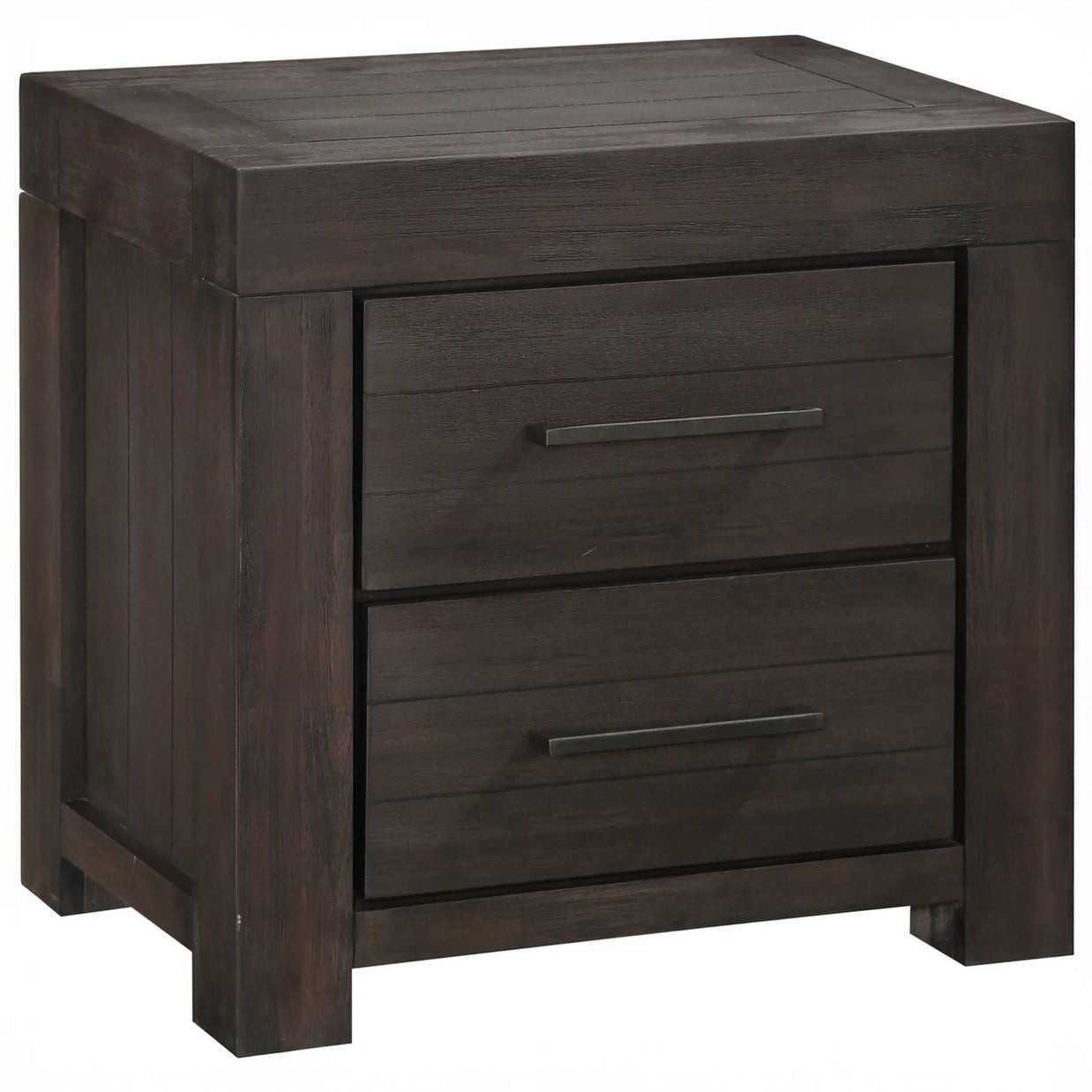 Storage Basalt Gray Solid Acacia 5 PC Bedroom Set