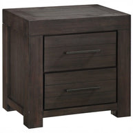 Storage Basalt Gray Solid Acacia 5 PC Bedroom Set