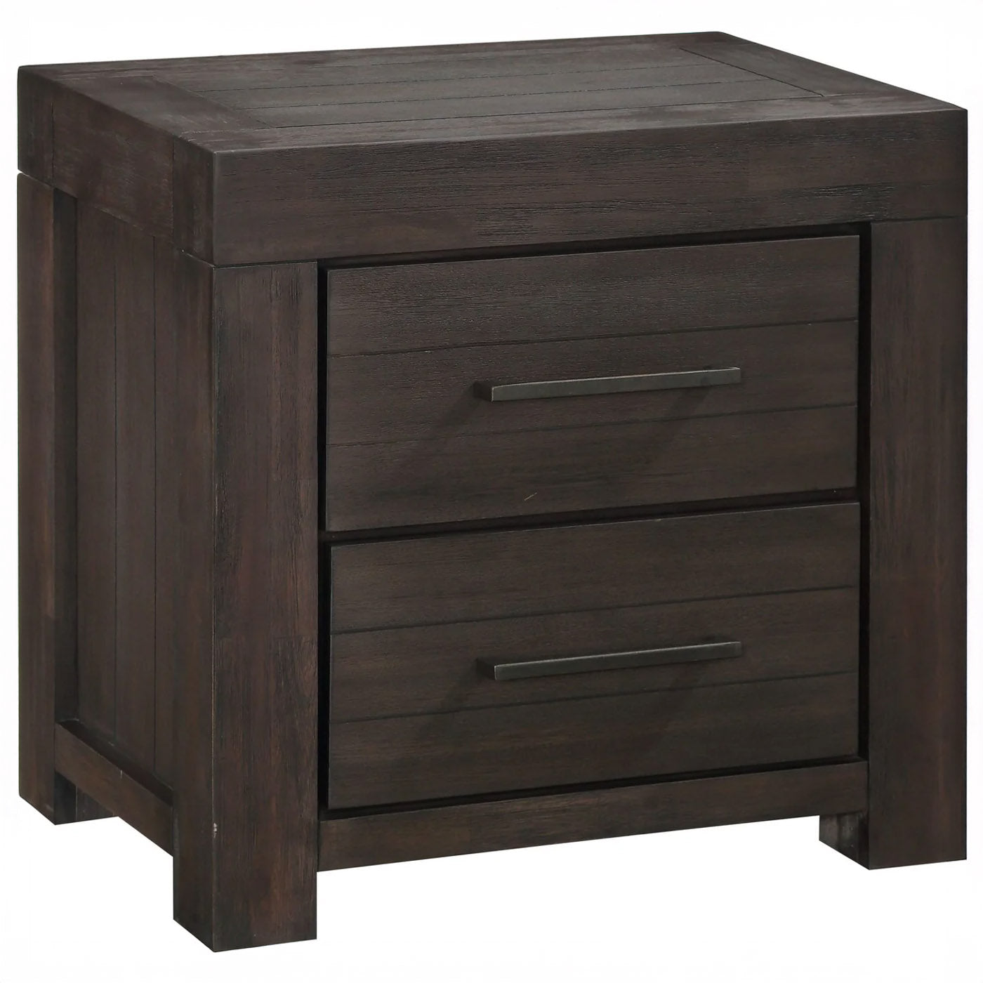 Storage Basalt Gray Solid Acacia 5 PC Bedroom Set