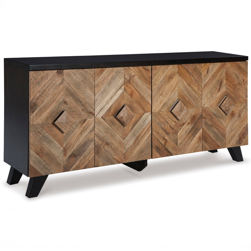 Two-Tone Mid-Century Accent Cabinet