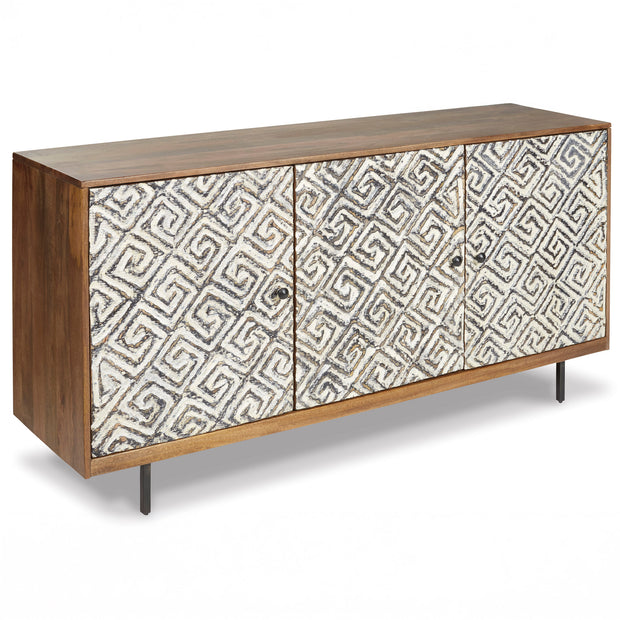 Geometric Accent Cabinet