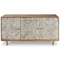 Geometric Accent Cabinet