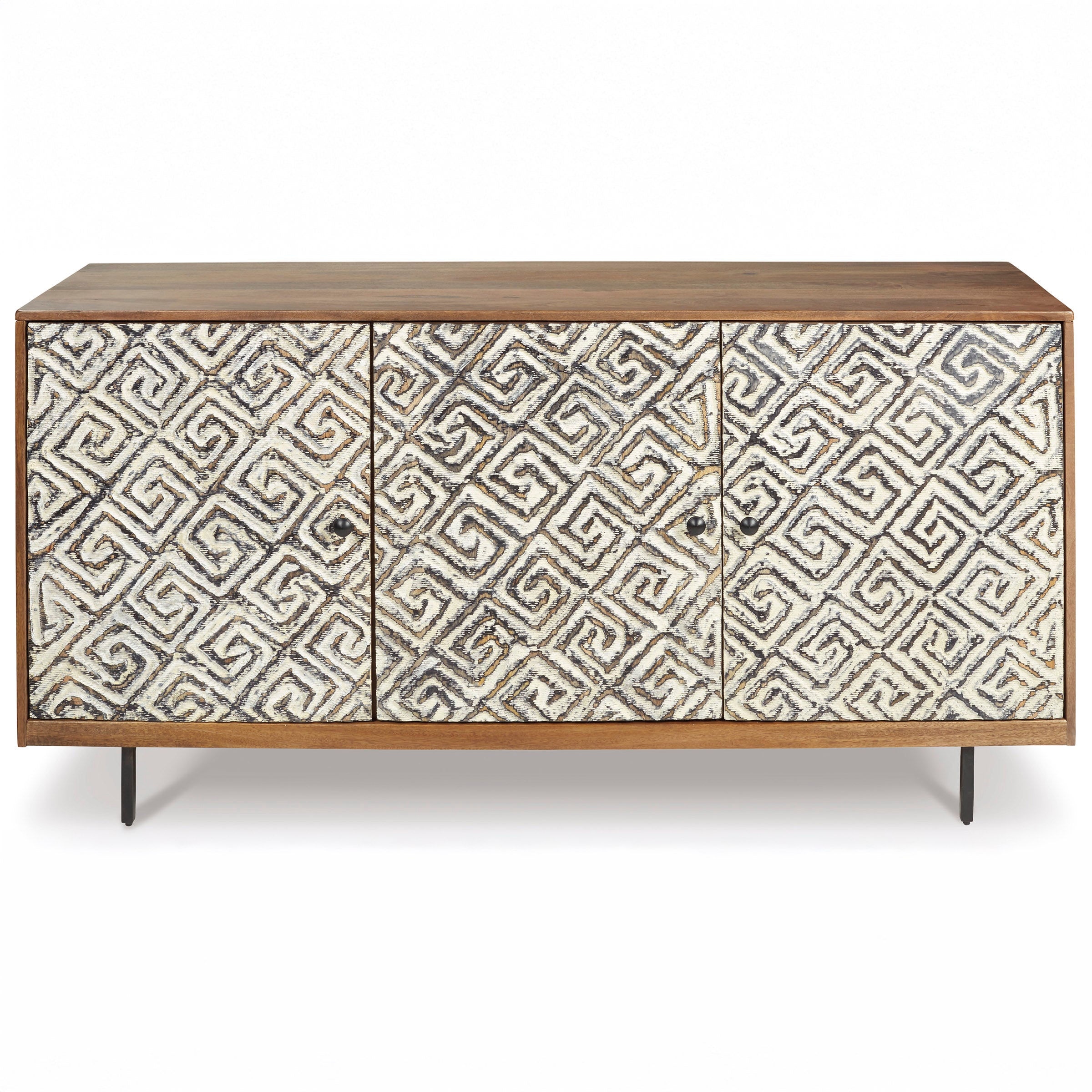 Geometric Accent Cabinet