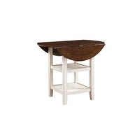 Whitewash & Dark Cherry Counter Height Table