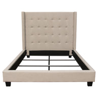 Low-Profile Button Tufted Bedframe
