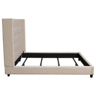 Low-Profile Button Tufted Bedframe