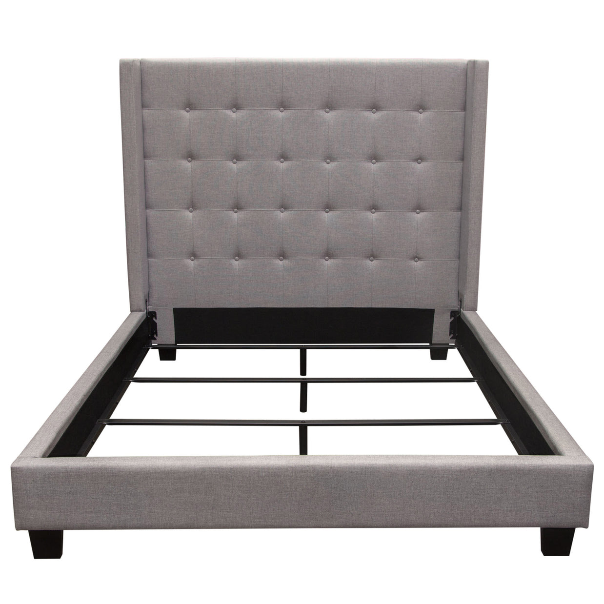 Low-Profile Button Tufted Bedframe