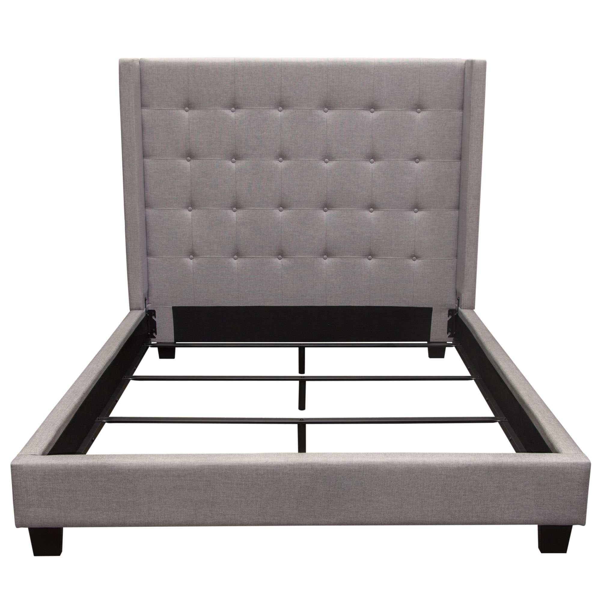 Low-Profile Button Tufted Bedframe