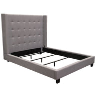 Low-Profile Button Tufted Bedframe