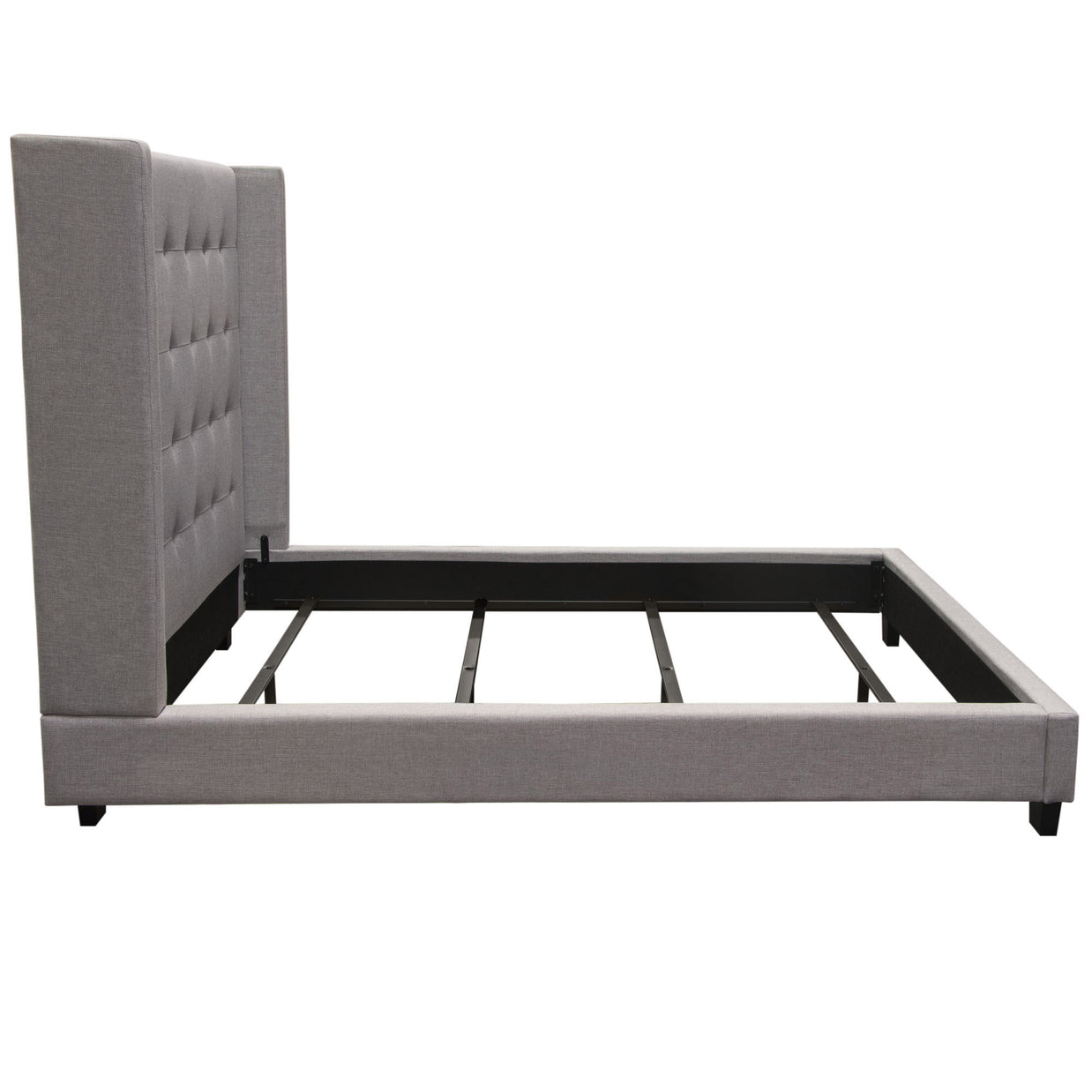 Low-Profile Button Tufted Bedframe