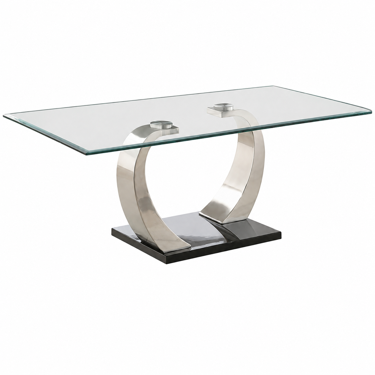 Clear Glass Top Coffee Table