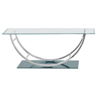 U-Shaped Chrome Coffee Table