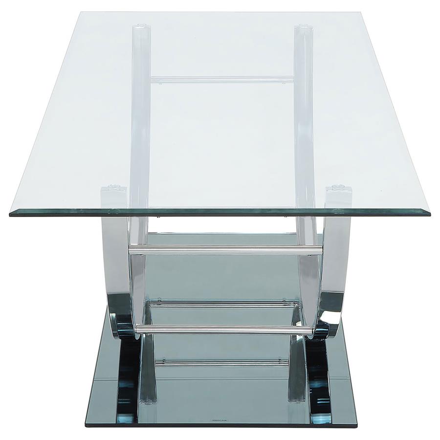 U-Shaped Chrome Coffee Table