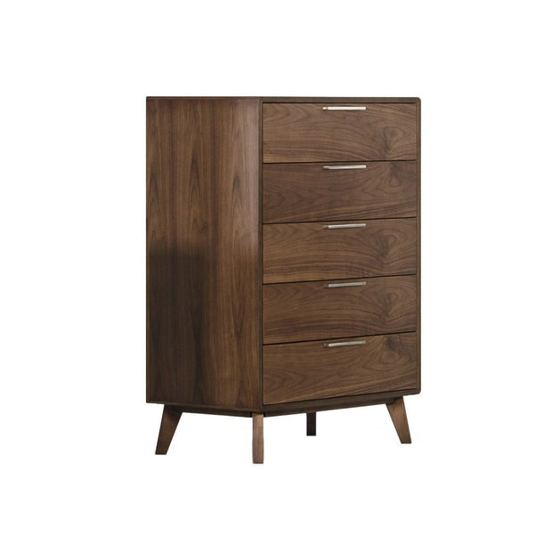 Walnut Mid-Century Chest of Drawers