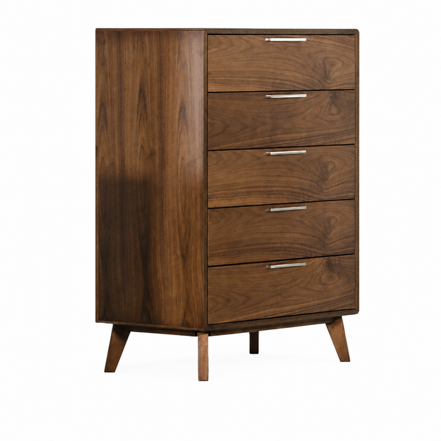 Walnut Mid-Century Chest of Drawers