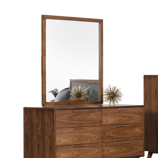 Walnut Mid-Century Dresser Mirror