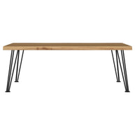 Natural Industrial Mid-Century Coffee Table
