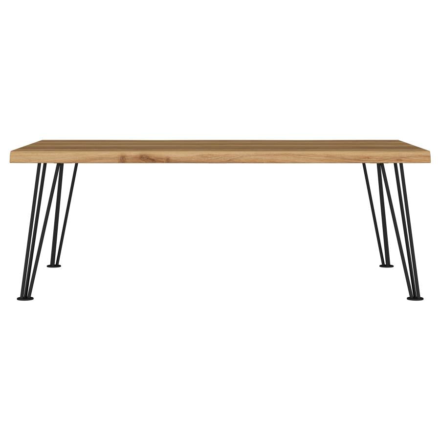 Natural Industrial Mid-Century Coffee Table