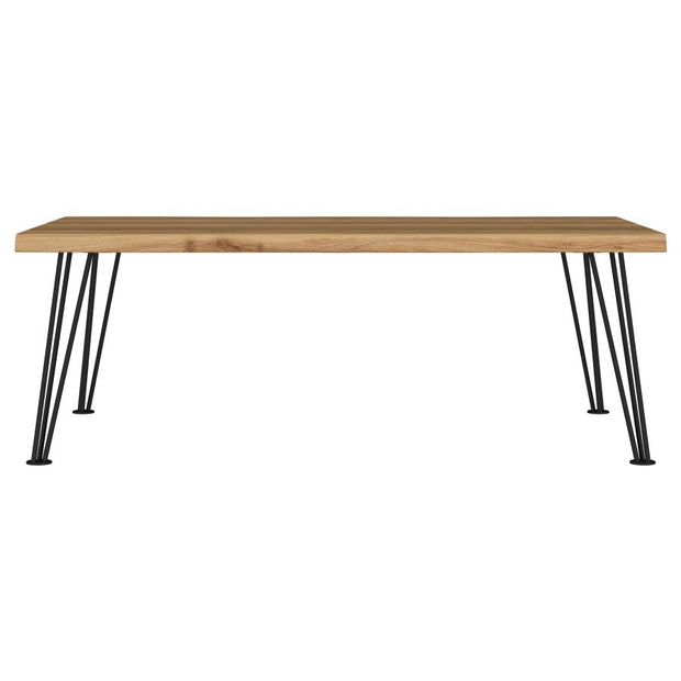 Natural Industrial Mid-Century Coffee Table