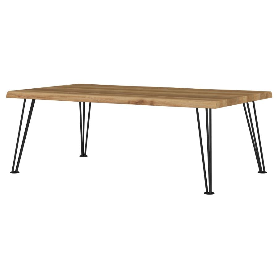 Natural Industrial Mid-Century Coffee Table
