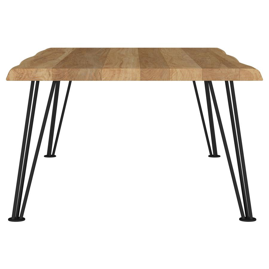 Natural Industrial Mid-Century Coffee Table