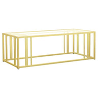 Gold & Glass Coffee Table