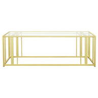 Gold & Glass Coffee Table
