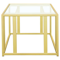 Gold & Glass Coffee Table