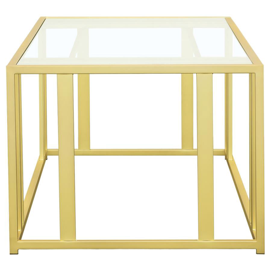 Gold & Glass Coffee Table