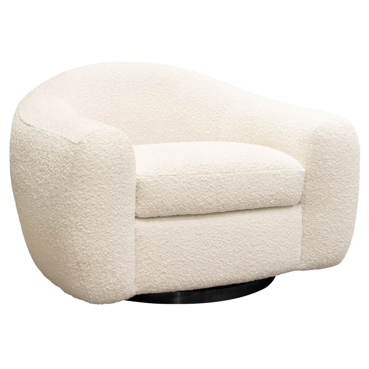 Contemporary Textured Swivel Accent Chair