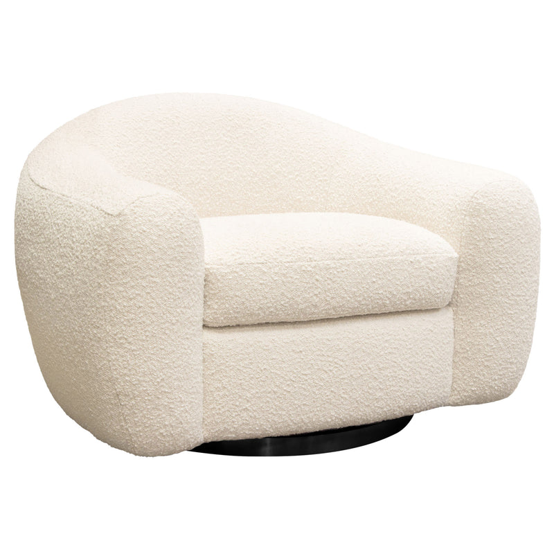 Contemporary Textured Swivel Accent Chair