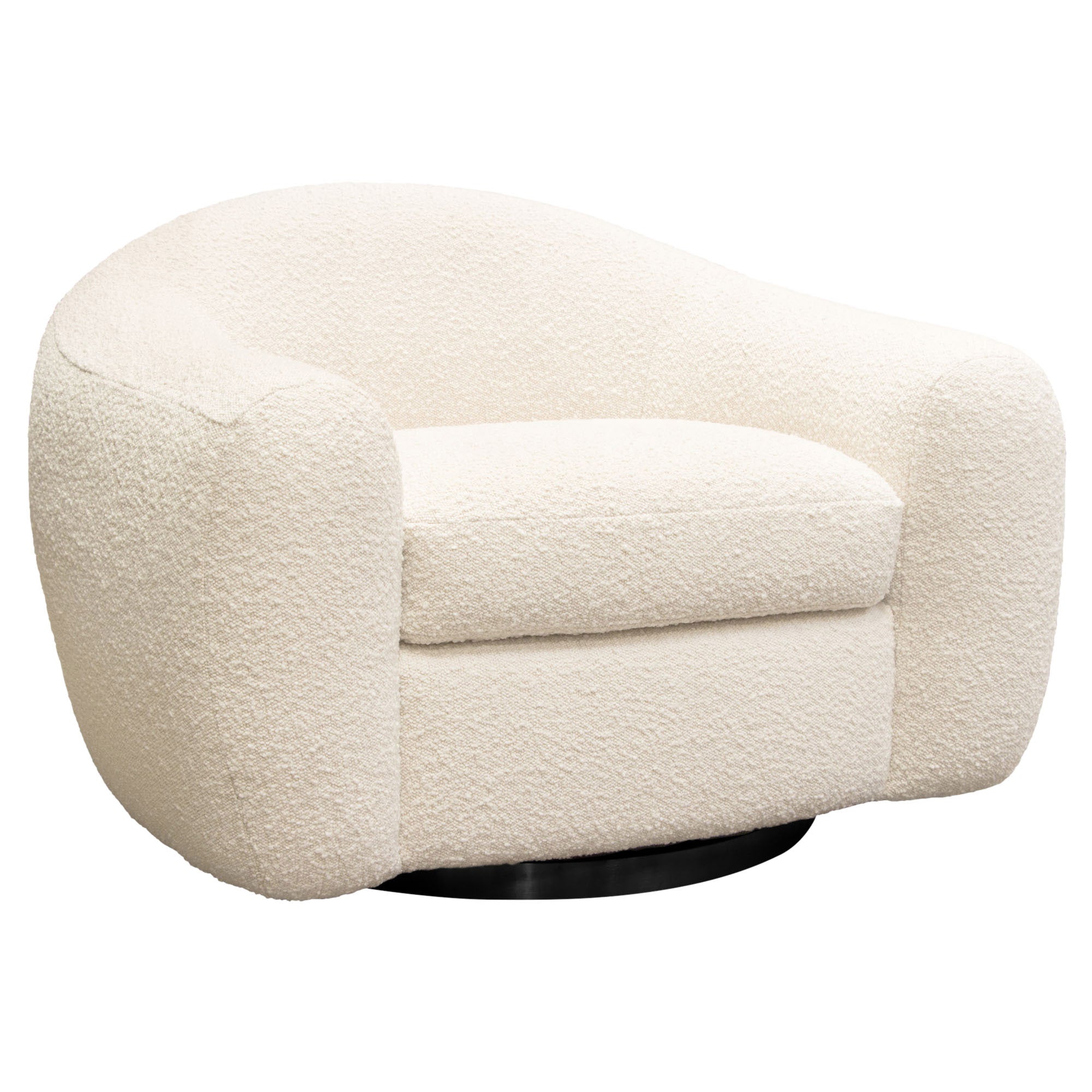 Contemporary Textured Swivel Accent Chair